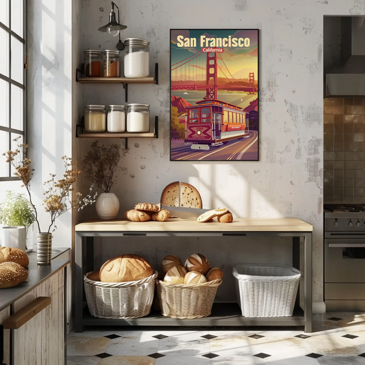 Golden Gate Bridge San Francisco Travel Poster