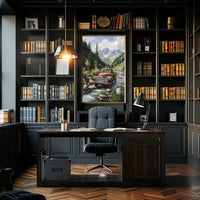 Futuristic Urban Sci-Fi Cityscape Poster