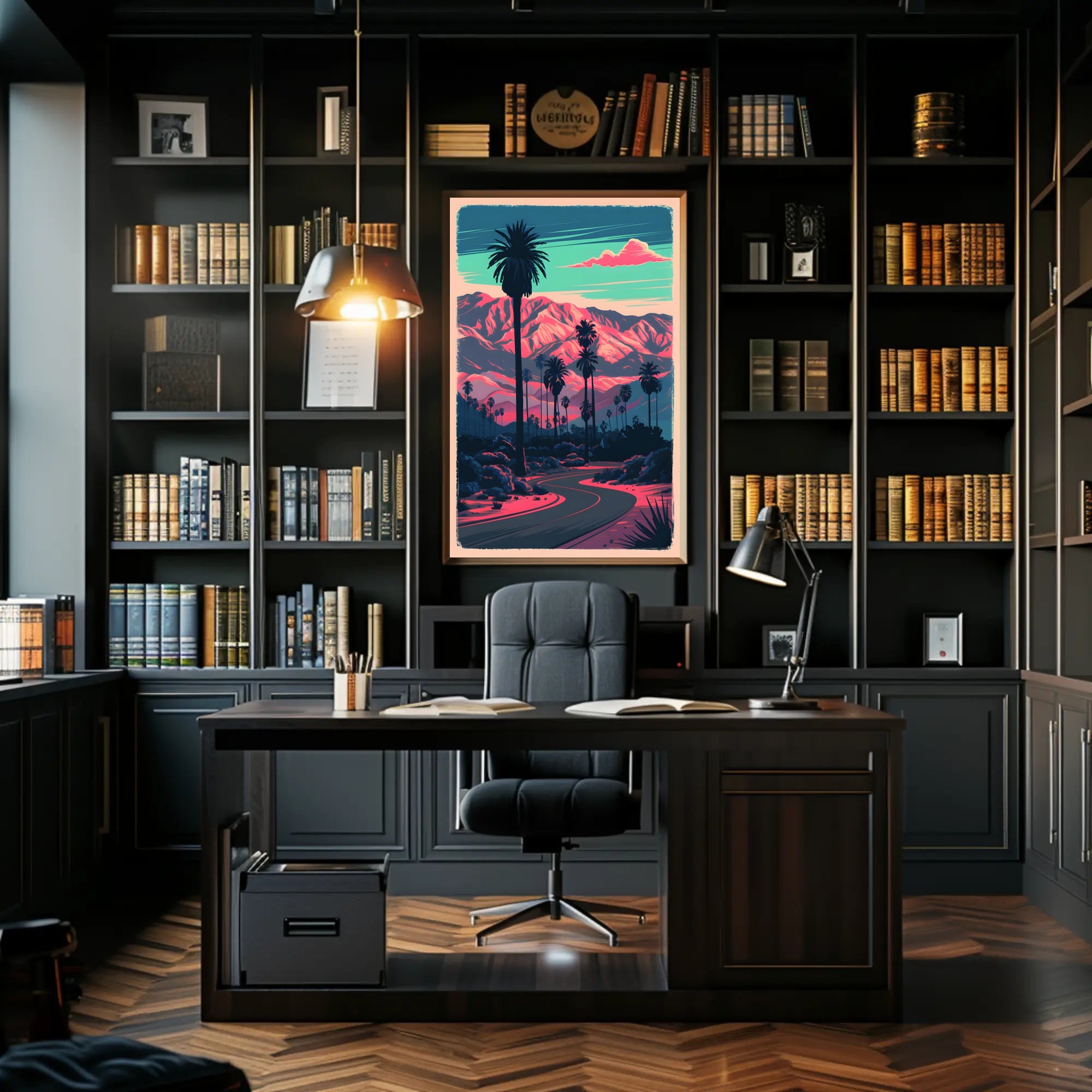 Desert Sunset Serenity Poster