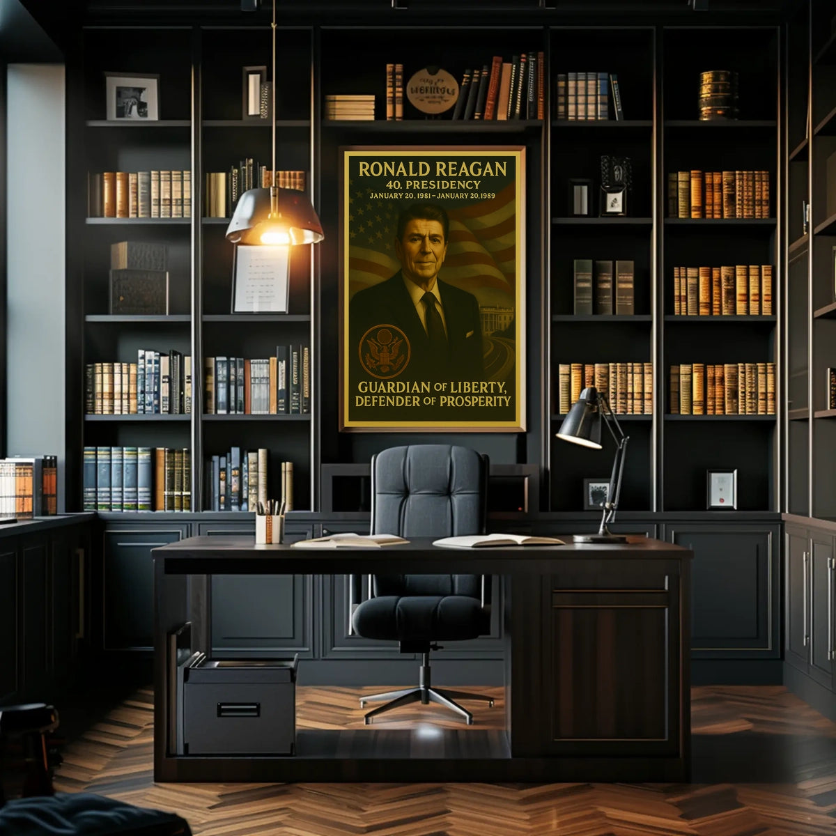 Ronald Reagan Tribute Historical Presidential Poster