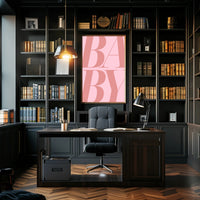 BABY Typography Nursery Decor in Minimalist Poster Style PosterGoat