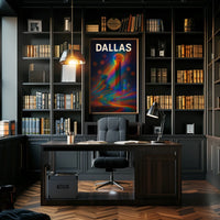 Dallas Skyline Photography Realism Wanderlust Poster