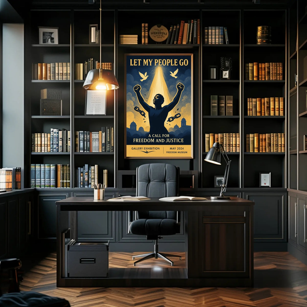 Let My People Go A Call for Freedom and Justice Poster