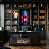 Neon Noir Cityscape Poster