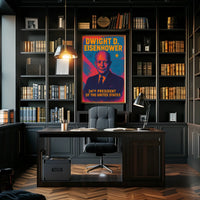 Dwight D Eisenhower Poster Legacy Leadership History Buff