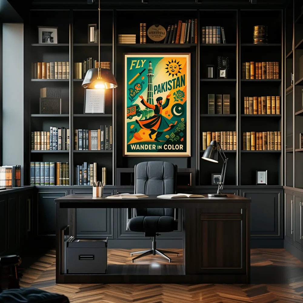 Wander In Color Pakistan's Cultural Expression Poster PosterGoat