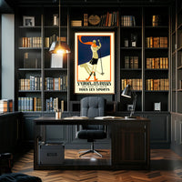 Winter Sports in Sainte-Croix and Les Rasses Poster PosterGoat