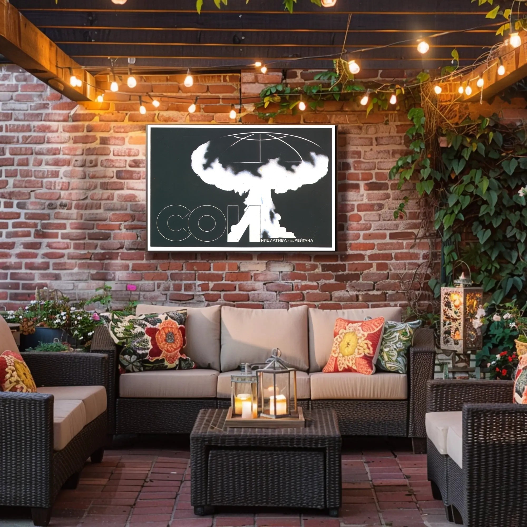 Nuclear Warning Poster