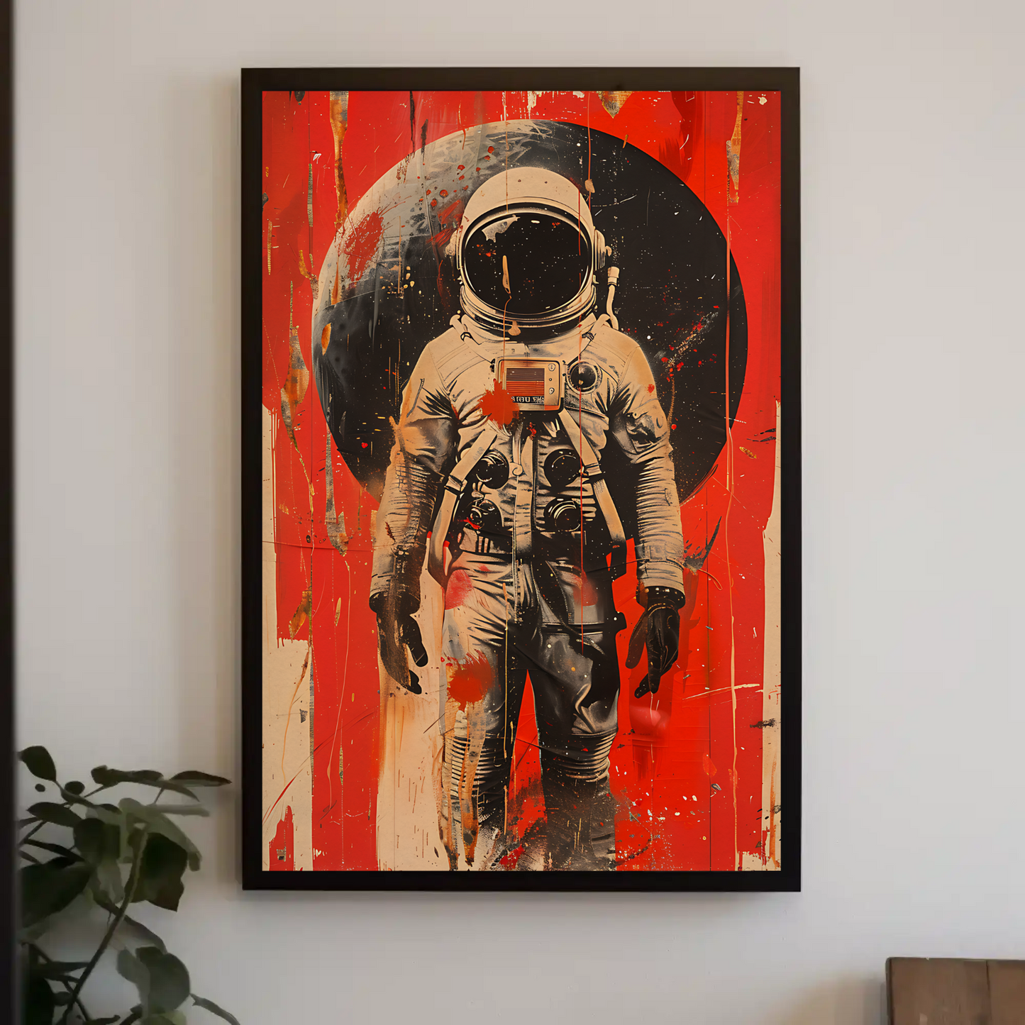 Vintage Travel Poster - Astronaut Space Art