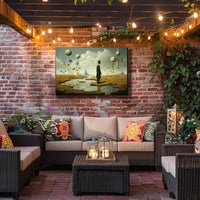 Surreal Dreamscape with 19th-century Figure - Artistic Poster