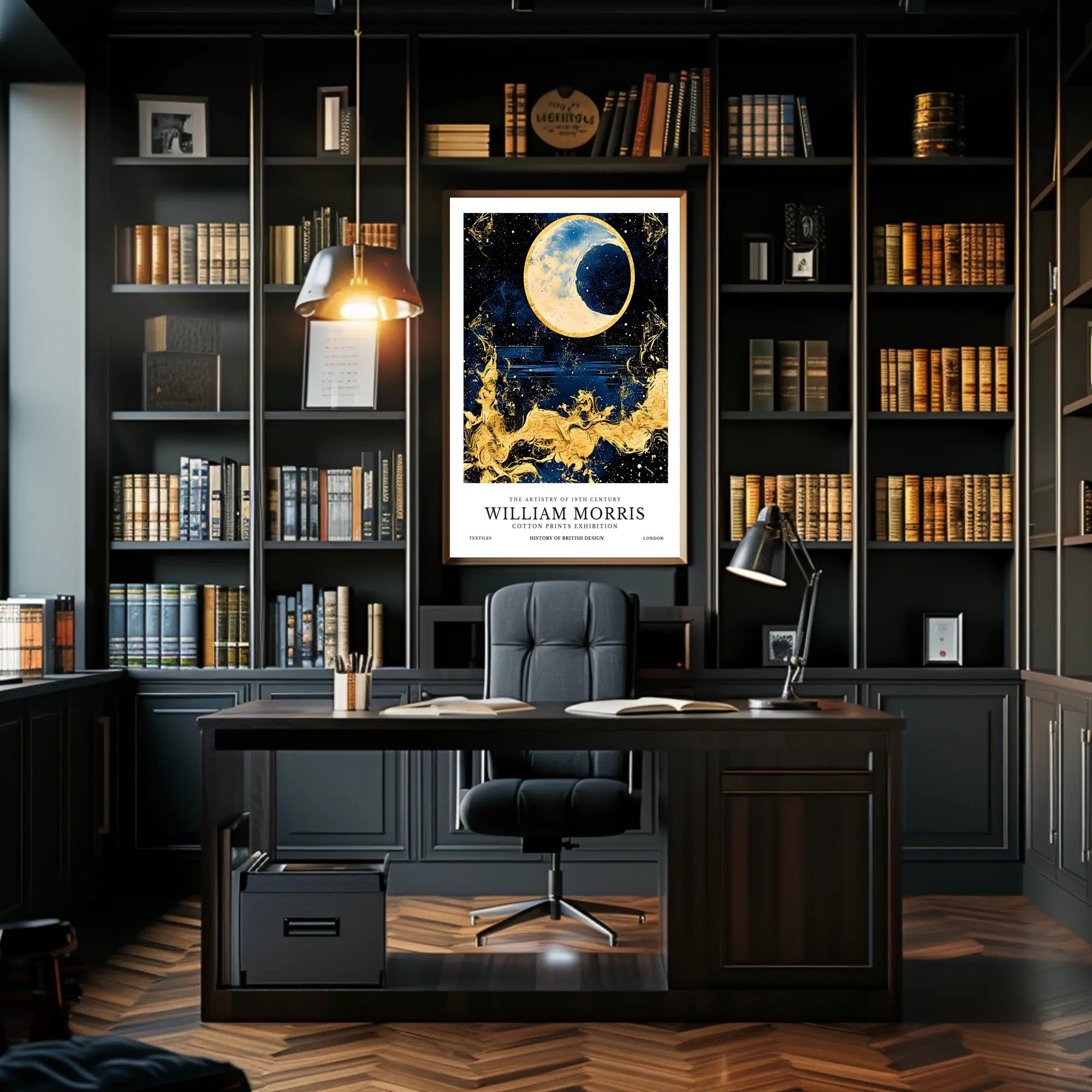 William Morris Cotton Prints Exhibition Poster