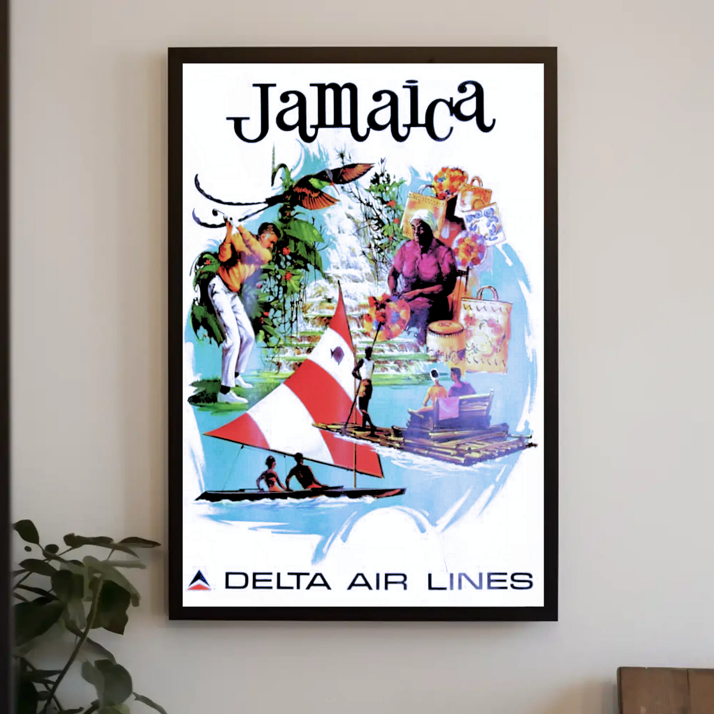 Jamaica Vintage Poster - Delta Air Lines
