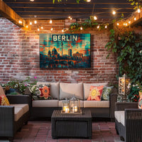 Berlin Skyline Art Poster