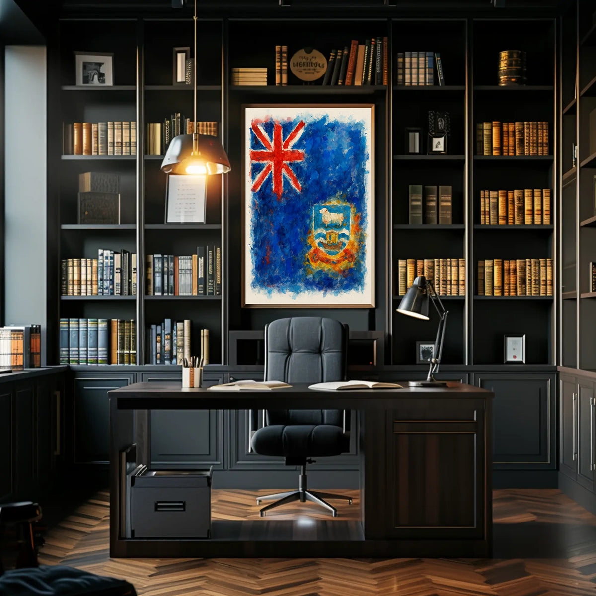 Falkland Islands Flag Art Poster