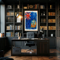 Falkland Islands Flag Art Poster