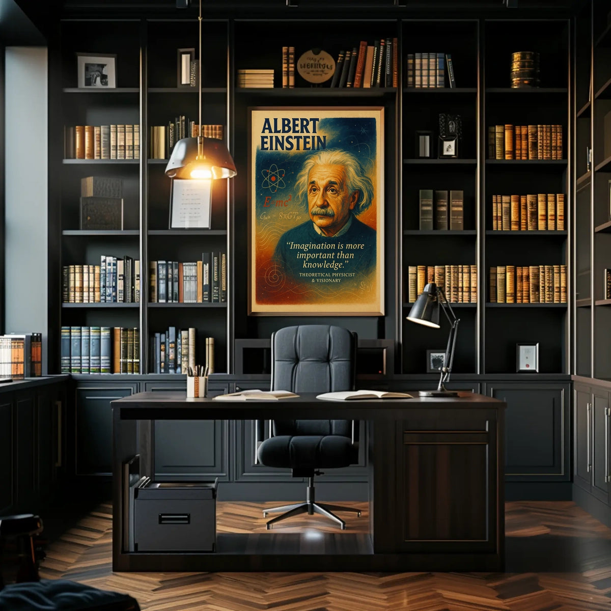 Albert Einstein Theoretical Physicist Visionary Poster