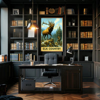 Elk Country Poster PosterGoat