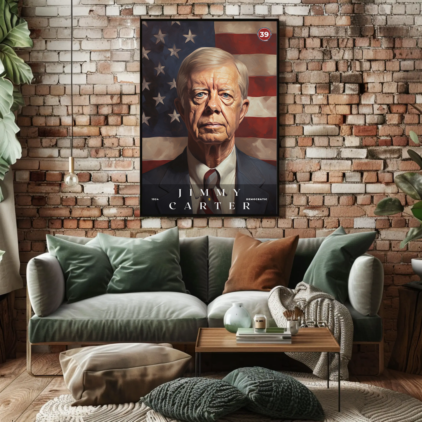 Jimmy Carter 39th President Of The United States Portrait