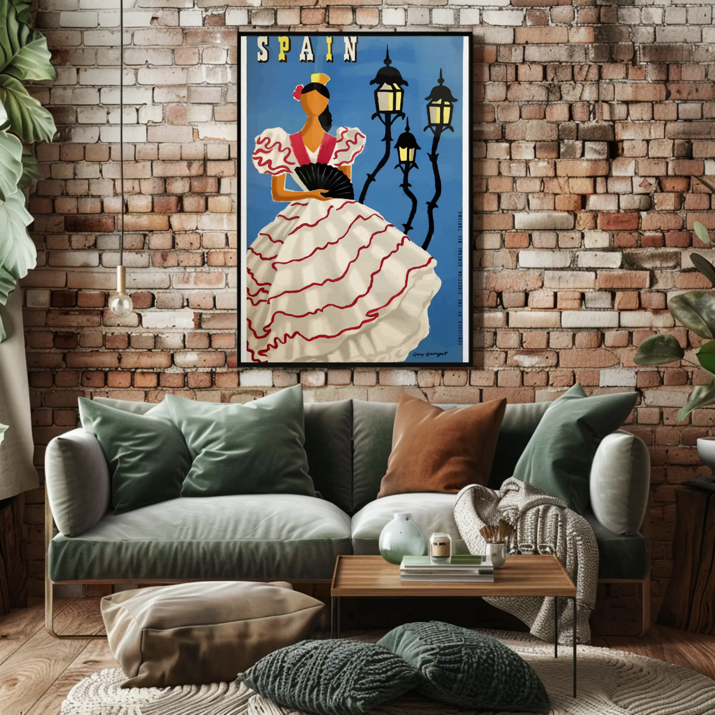 Spain Flamenco Travel Poster