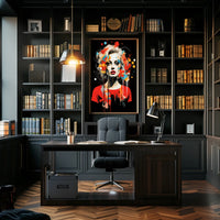 Vibrant Woman Abstract Art: Bold and Artistic Poster