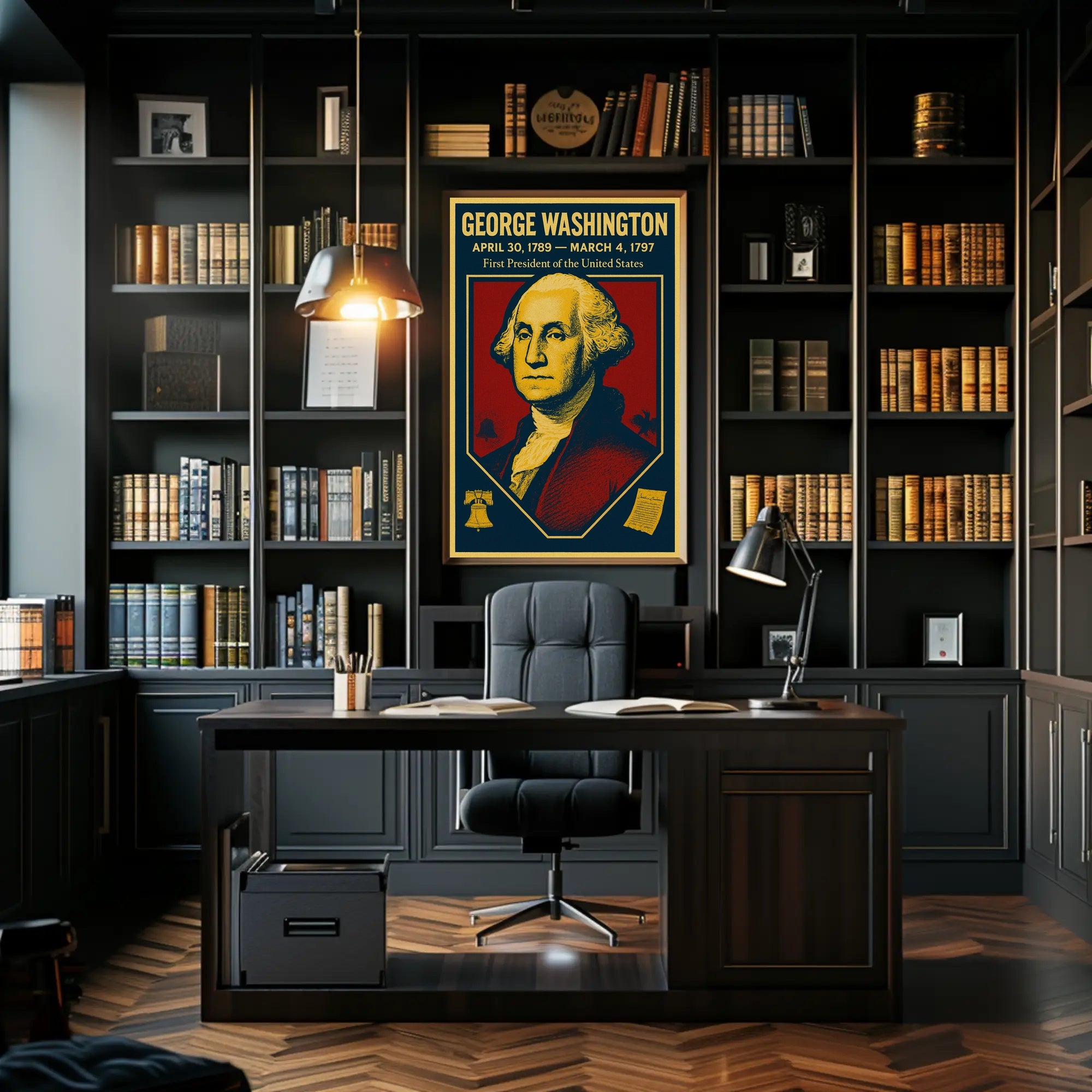 George Washington First President Poster PosterGoat