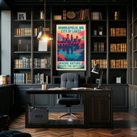 Minneapolis, MN City of Lakes Poster
