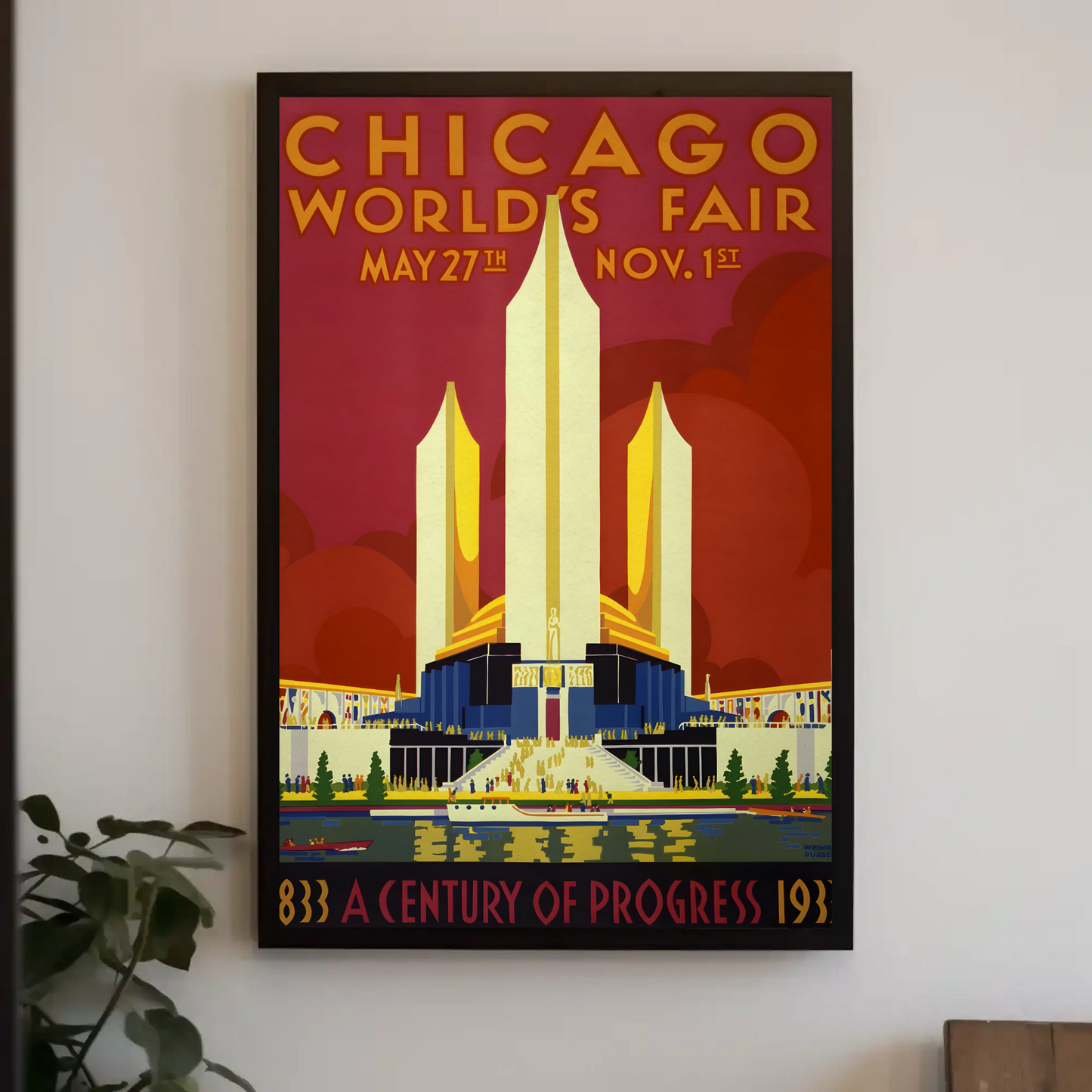 Chicago World's Fair Vintage Poster