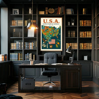 United States Of America Est. 1776 Poster