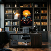 Retro Sunset Drive Poster