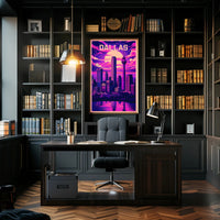 Dallas Skyline at Dusk Poster