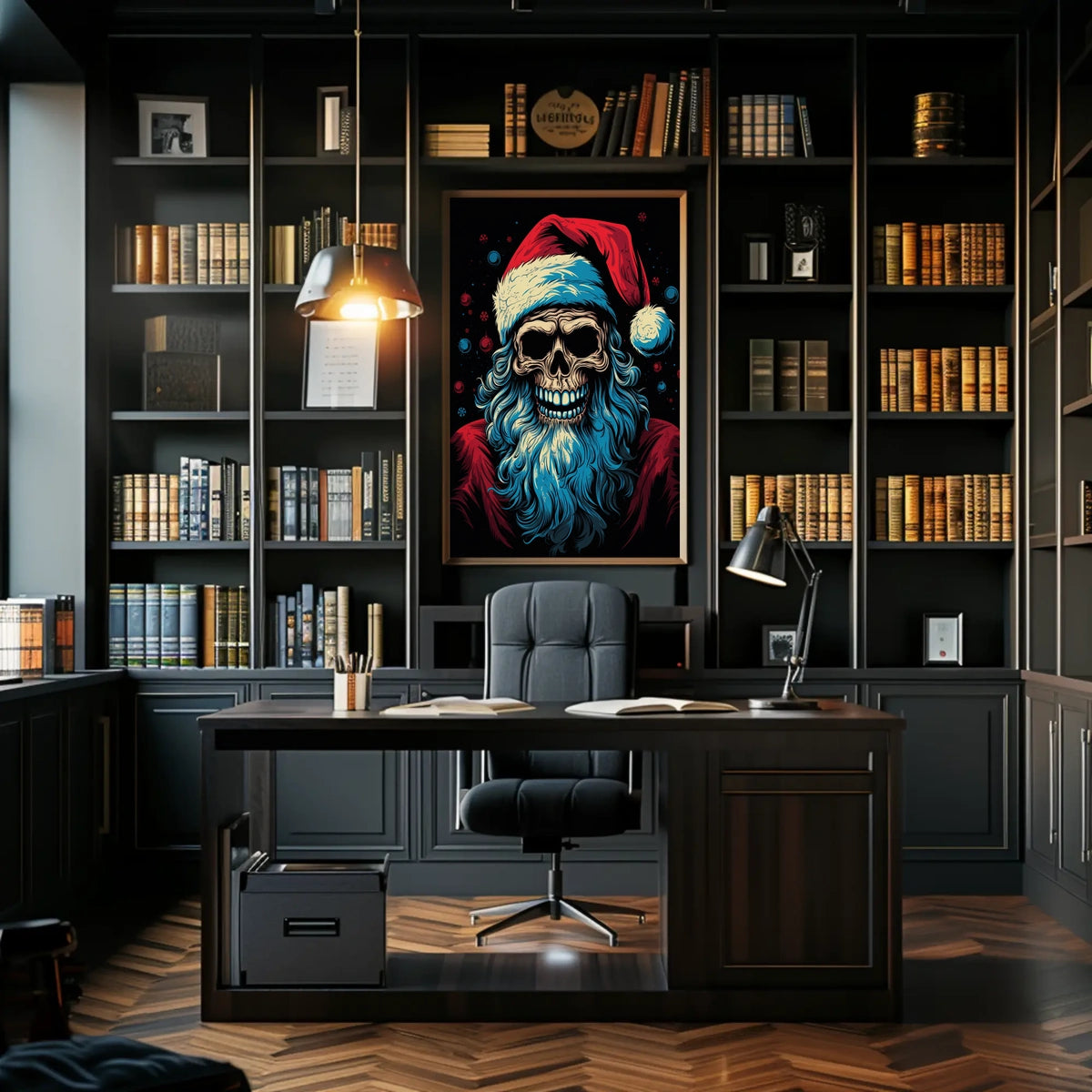 Santa Skull A Twisted Holiday Poster