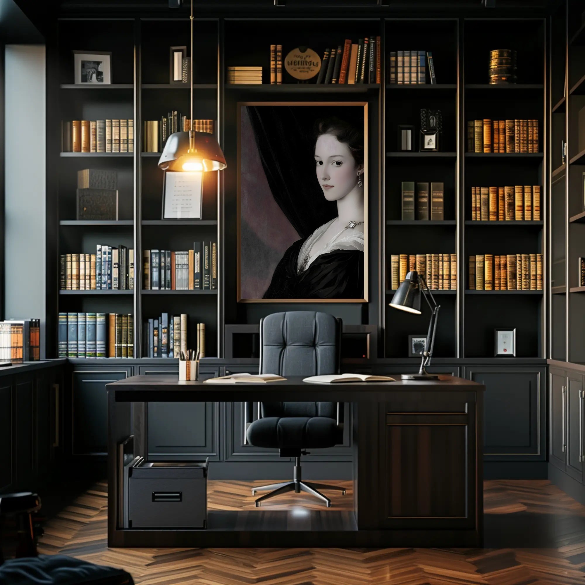 Elegant Portrait of a Woman: Cultural or Heritage Poster PosterGoat