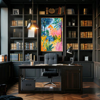 Tropical Jungle Vibe: Abstract, Artistic, or Pop Culture Poster