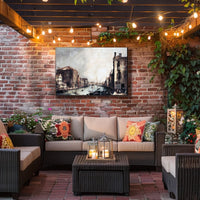 Venetian Canal Masterpiece: European Landscape Urban Cityscape Poster