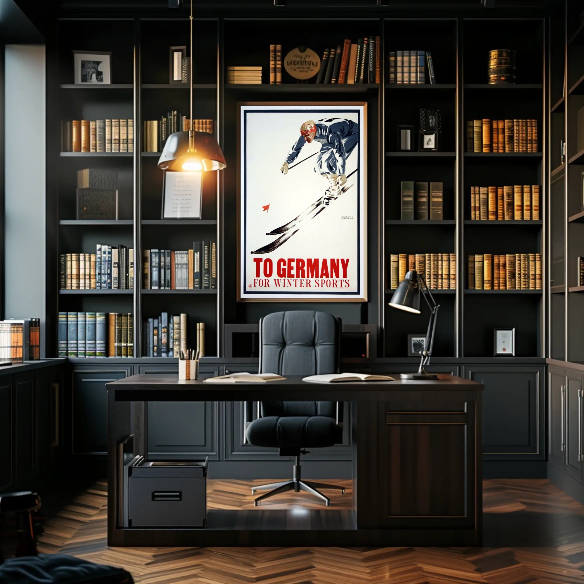 Skiing in Germany Poster PosterGoat