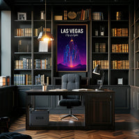 Las Vegas City of Lights Poster PosterGoat