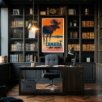 Canada Adventure Awaits: Vintage Travel Poster PosterGoat