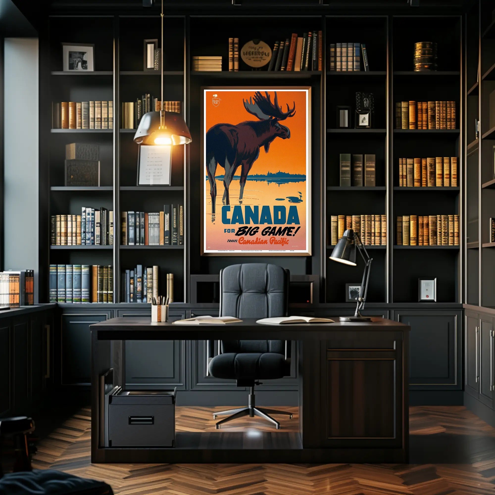 Canada Adventure Awaits: Vintage Travel Poster PosterGoat