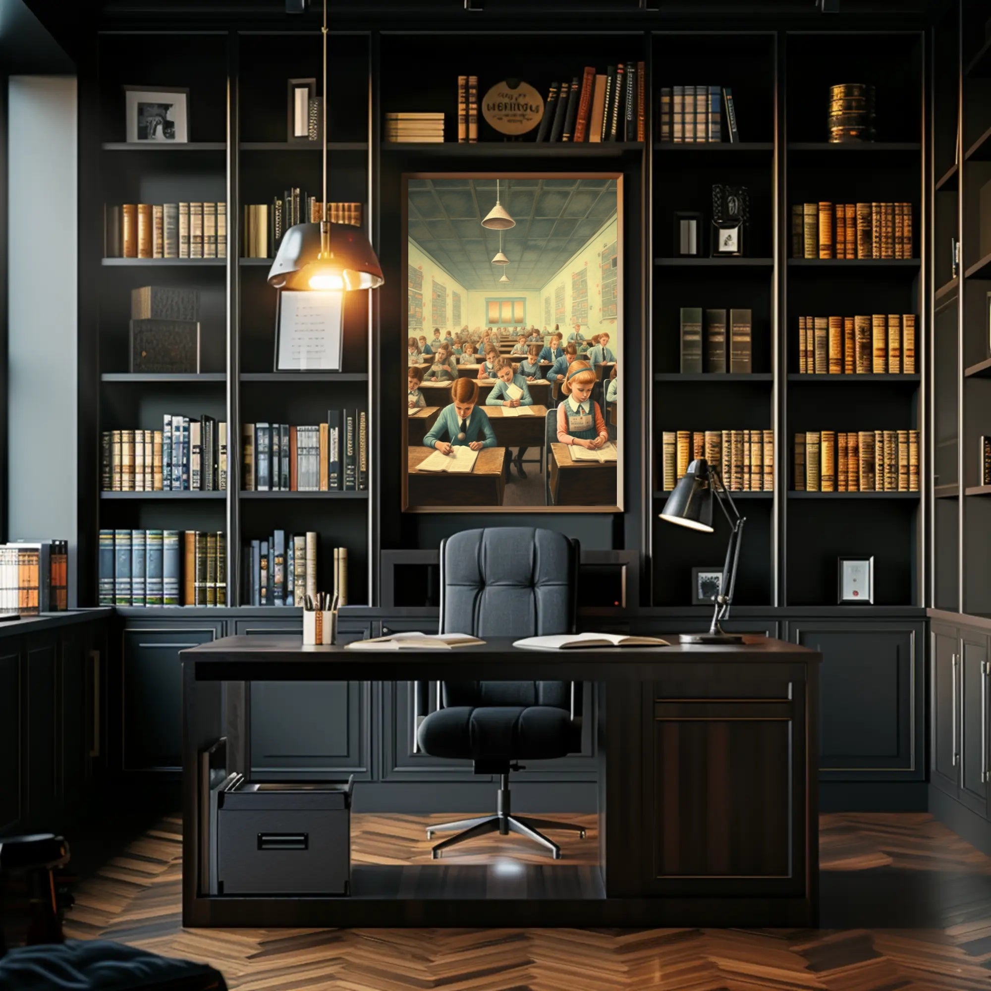 Classroom of the Past Poster