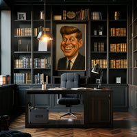John F. Kennedy Caricature Poster PosterGoat