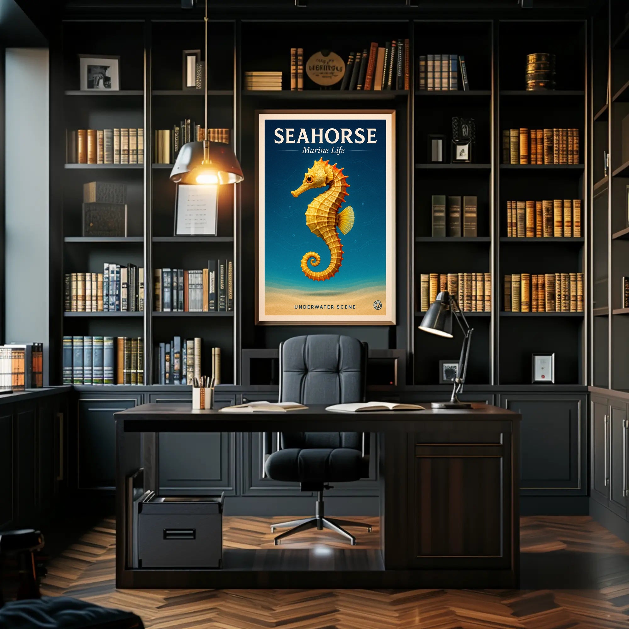 Seahorse Marine Life Poster PosterGoat