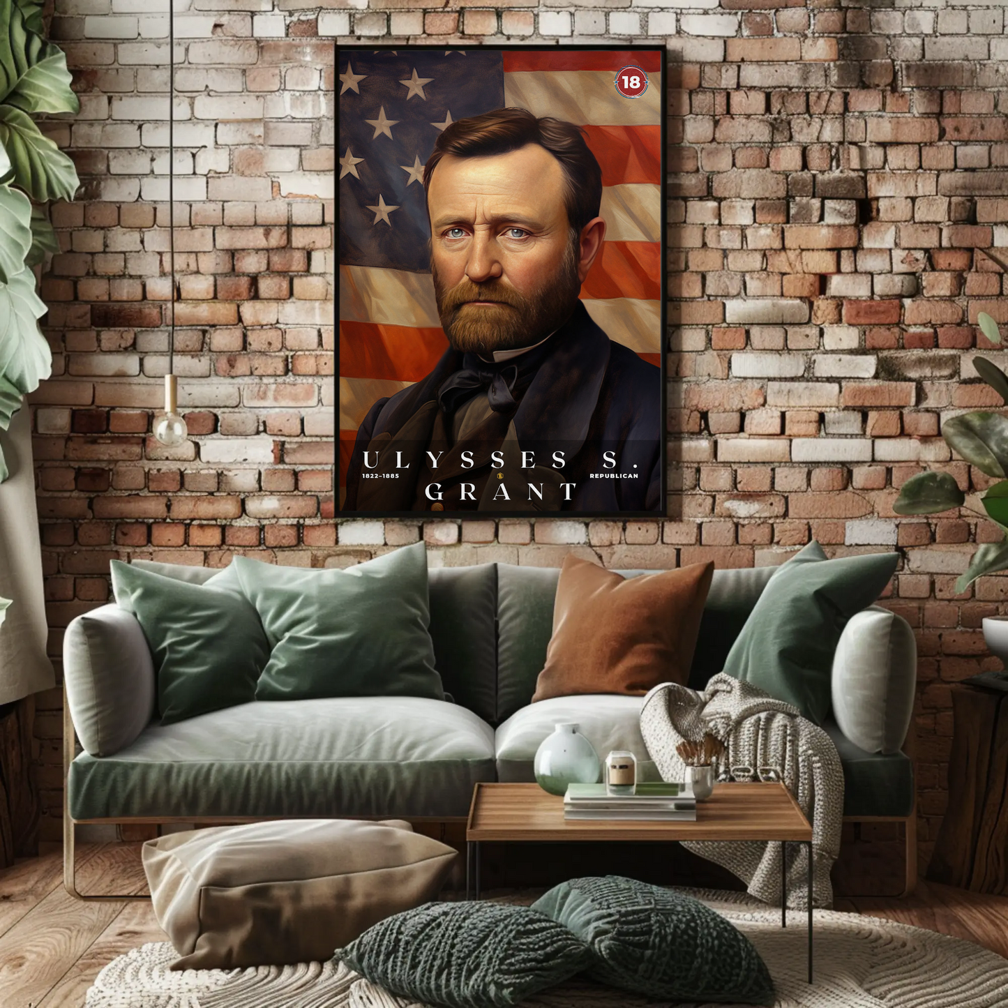 Ulysses S. Grant 18th President Of The United States Portrait