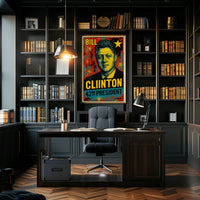 Bill Clinton 42nd President of the United States Graffiti Pop Art Poster