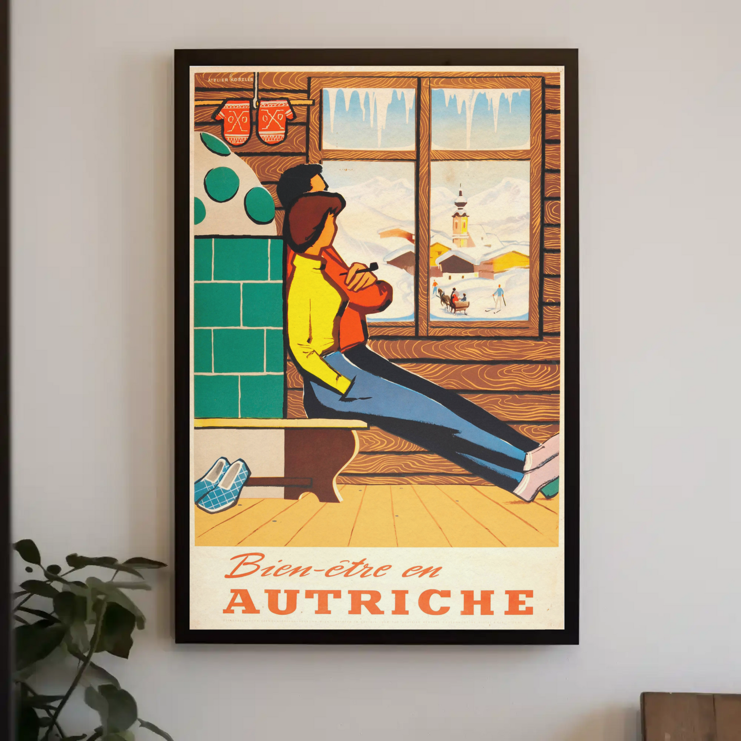 Bien-être en Autriche Vintage Poster