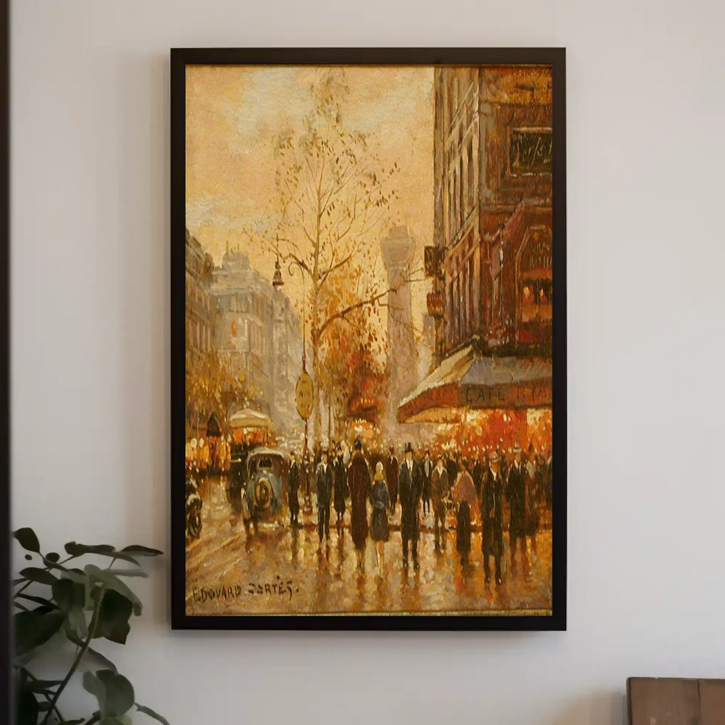 Vintage Paris Café – Evening Lights