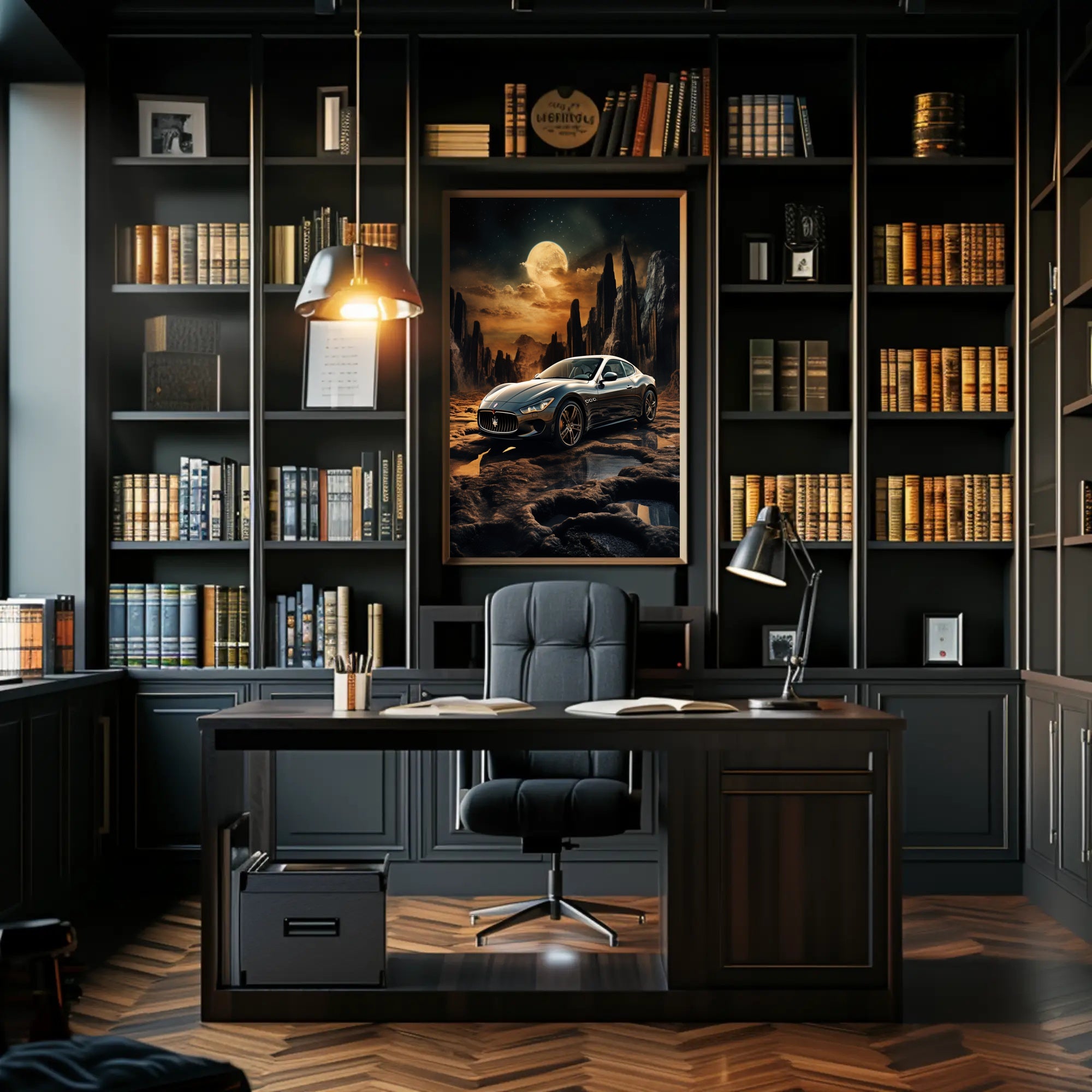 Cosmic Journey with Luxury Poster PosterGoat