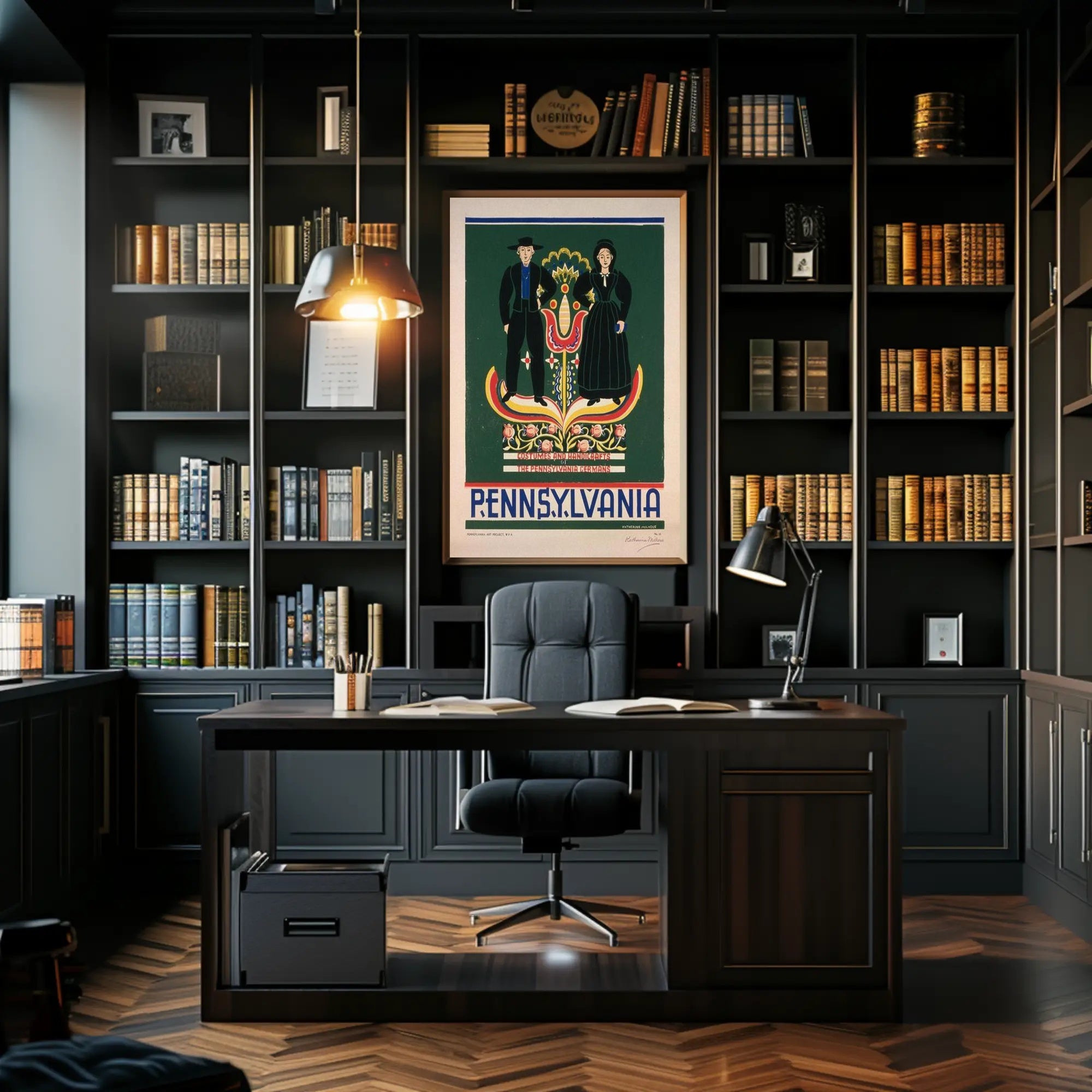 Costumes and Handicrafts of the Pennsylvania Germans Poster PosterGoat