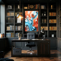 Fluid Energy: Vibrant Abstract Design Poster