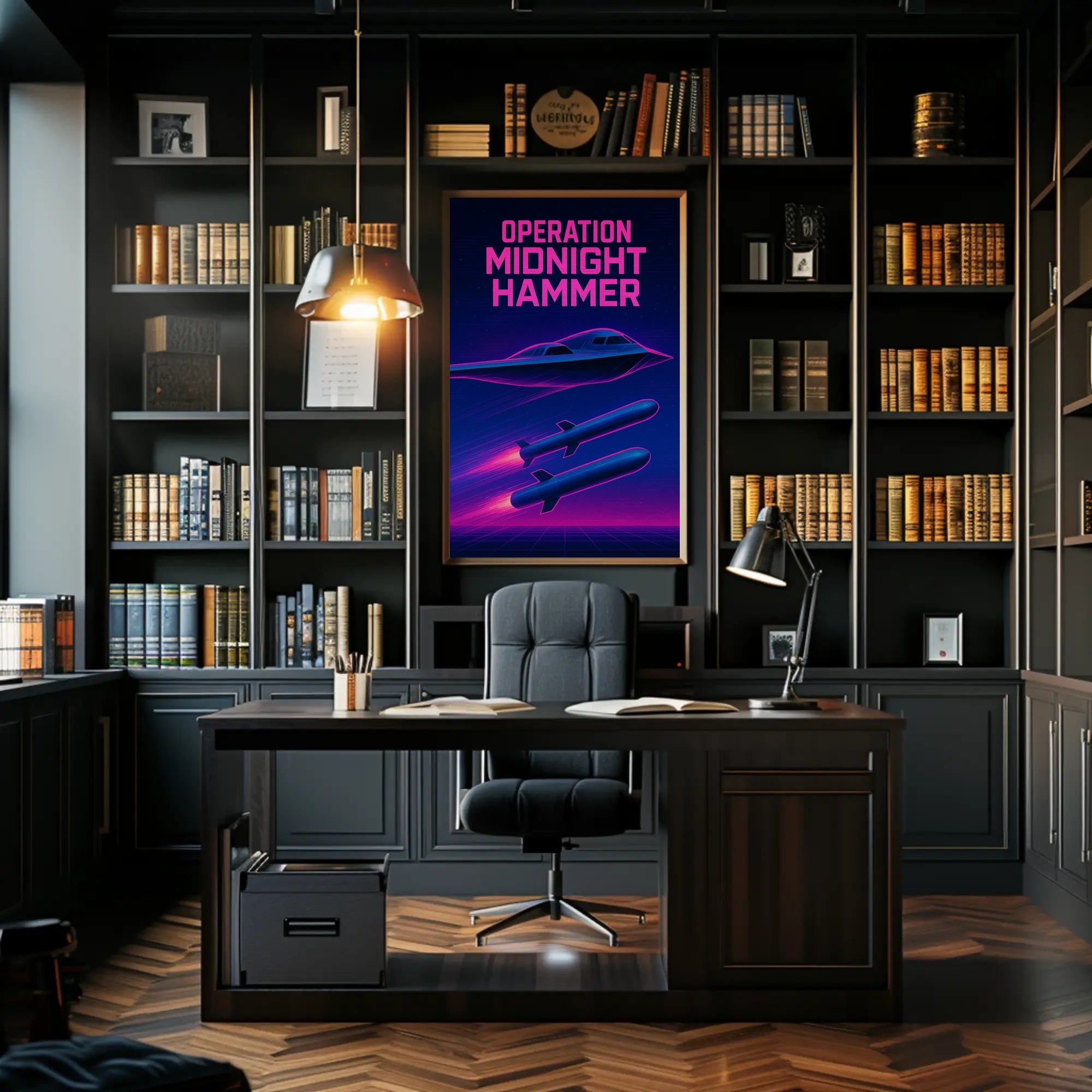 Operation Midnight Hammer: Futuristic Sci-Fi Poster PosterGoat