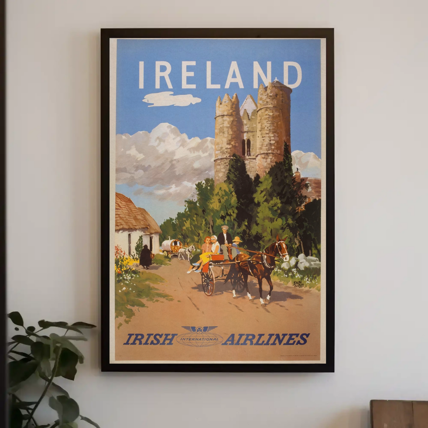 Vintage Poster - Ireland International Airlines